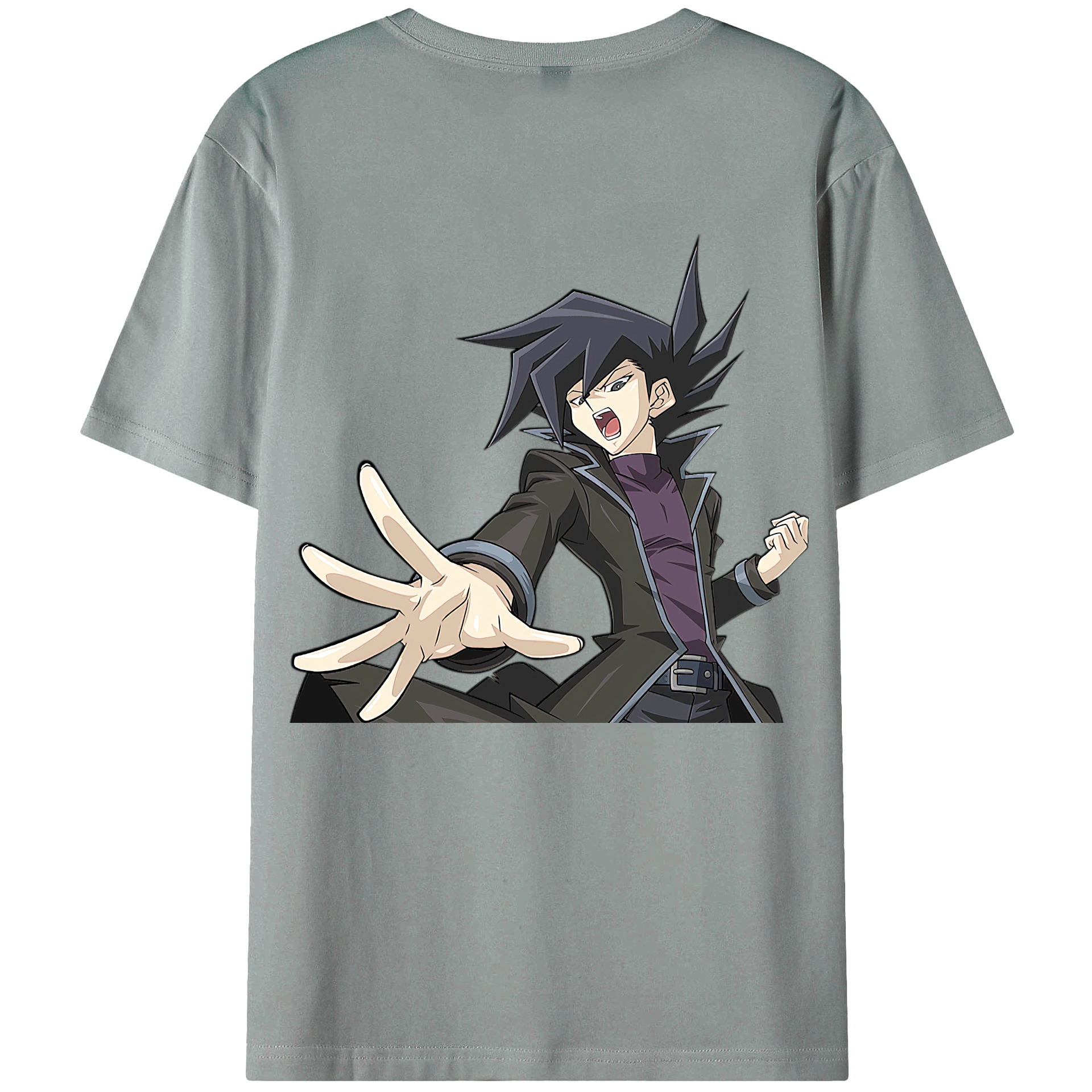 （画像用） 遊☆戯☆王 Yu-Gi-Oh! 綿100％ メンズ半袖Tシャツ（バックプリント） 通気性